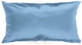 Mid Blue Silk Pillow Case