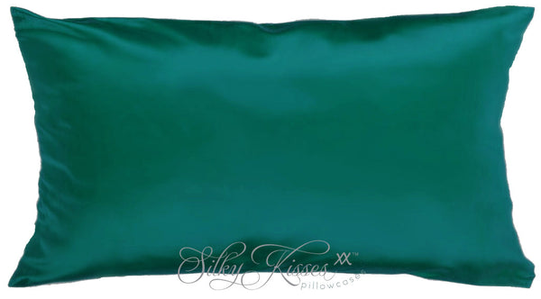 Dark Green Terse Silk Pillowcase