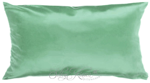 Light Green Silk Pillowcase