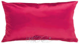 Dark Pink Silk Pillow Case
